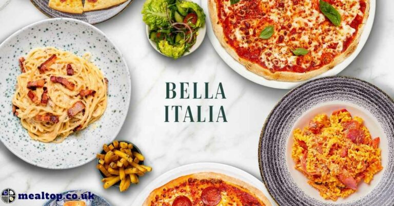 Bella Italia Menu Prices United Kingdom Updated June 2024