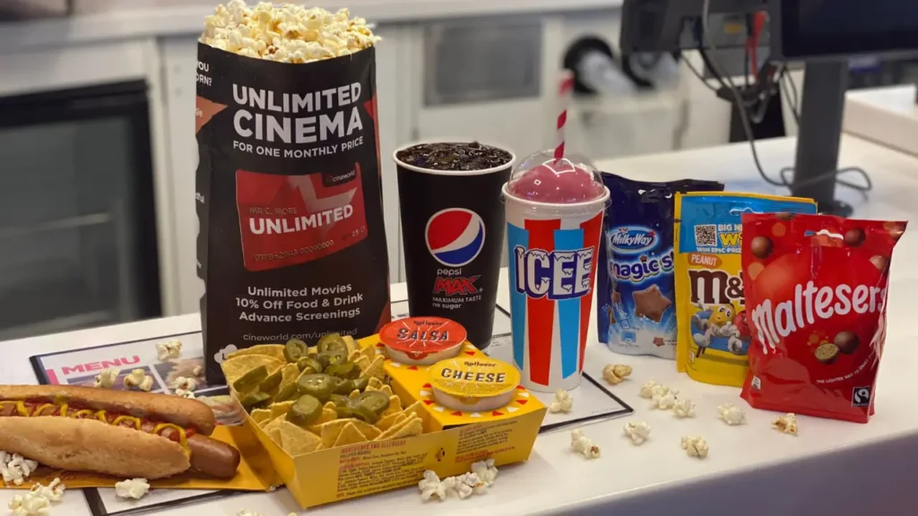 Cineworld Food and Drink Prices