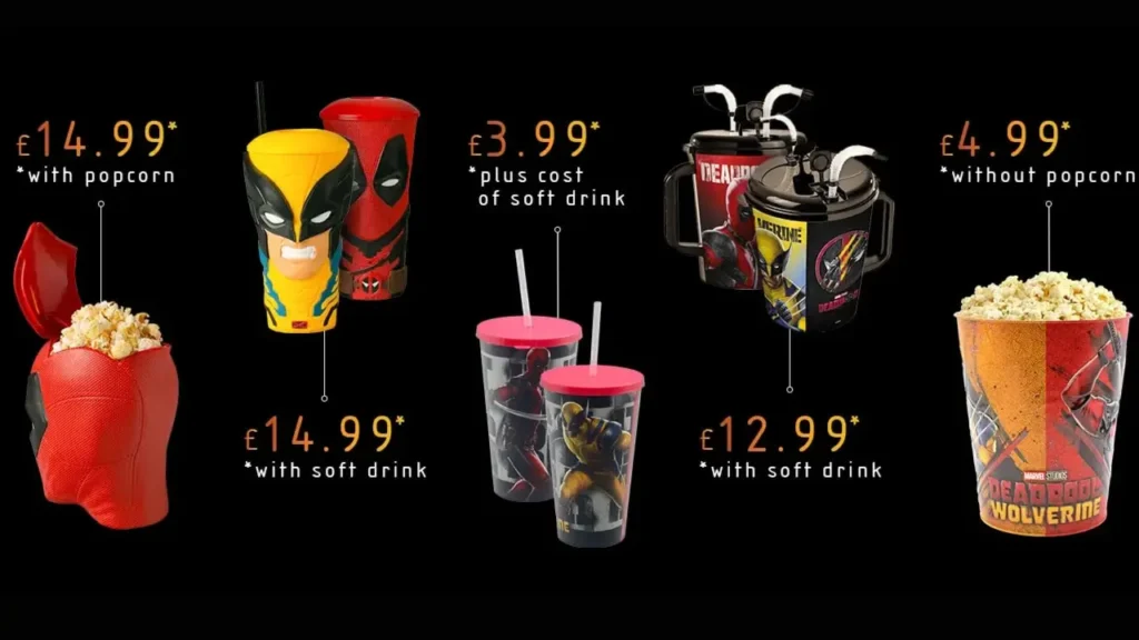 Popcorns Vue Food and Drink Prices