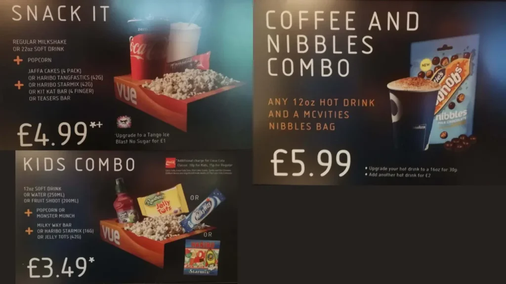 Snacks Vue Food Prices