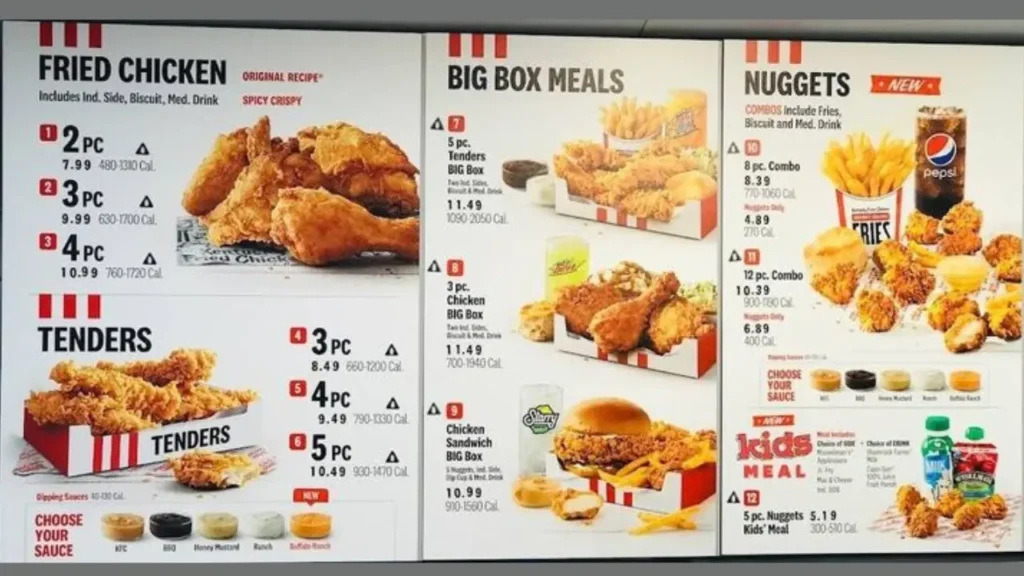 Bucket Deals KFC Food Prices