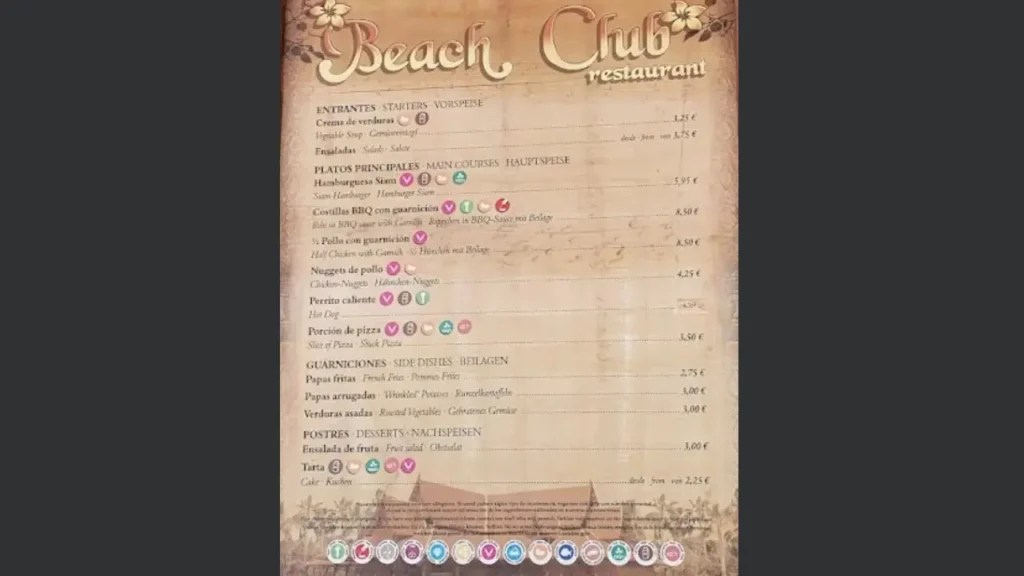 Drinks and Snacks Siam Park Food Prices