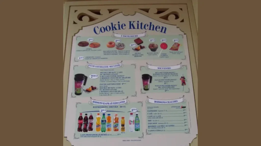 Table-Service Dining Disneyland Paris Food Prices