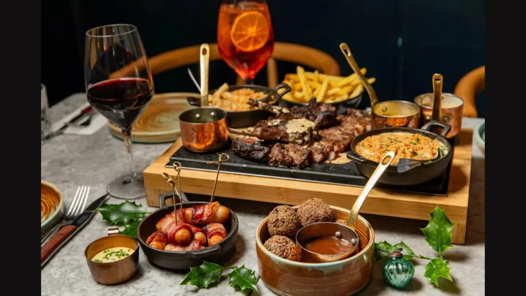 Premium Steaks and Chops Kindling Restaurant Menu