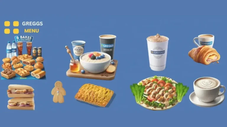 Greggs Menu