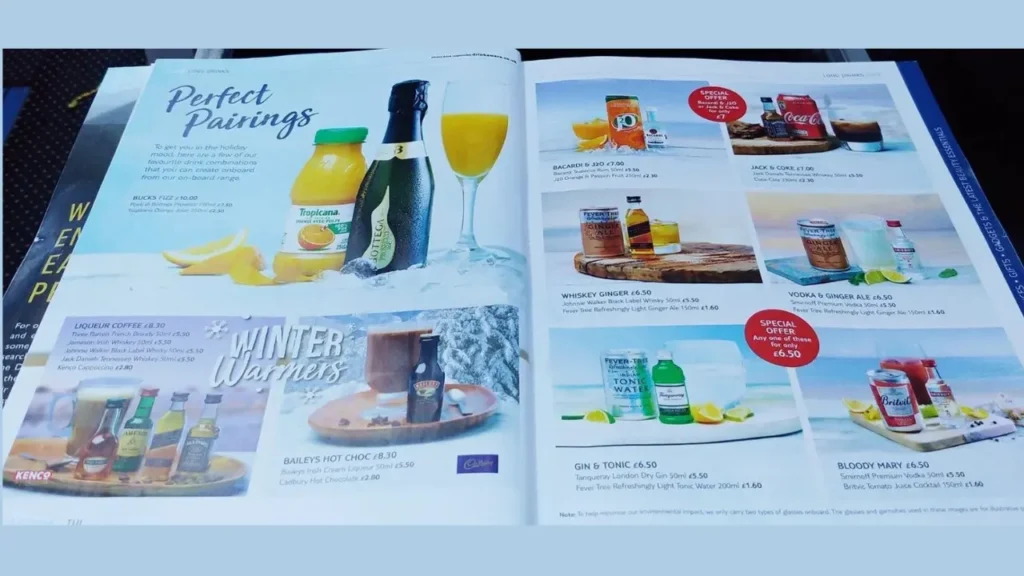 Special Meals TUI Food Menu