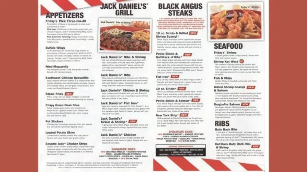 Appetizers tgi fridays menu