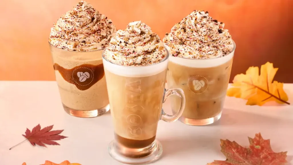Cold Seasonal Drinks Costa Autumn Menu 2025
