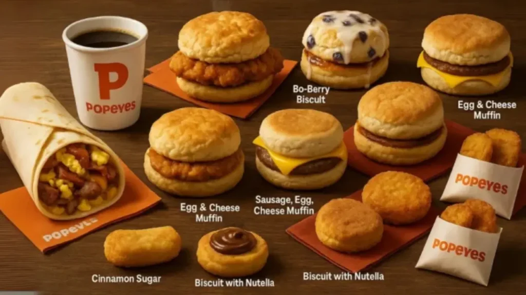 Core Breakfast Sandwich Popeyes Breakfast Menu