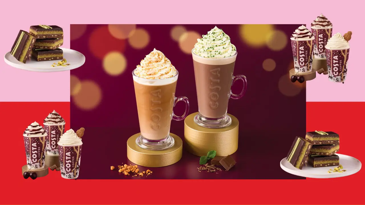 Costa Coffee Christmas Menu 2025