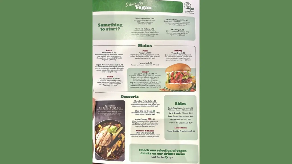 Desserts Frankie and Benny's Menu