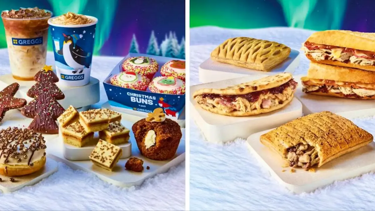 Greggs Christmas Menu 2025