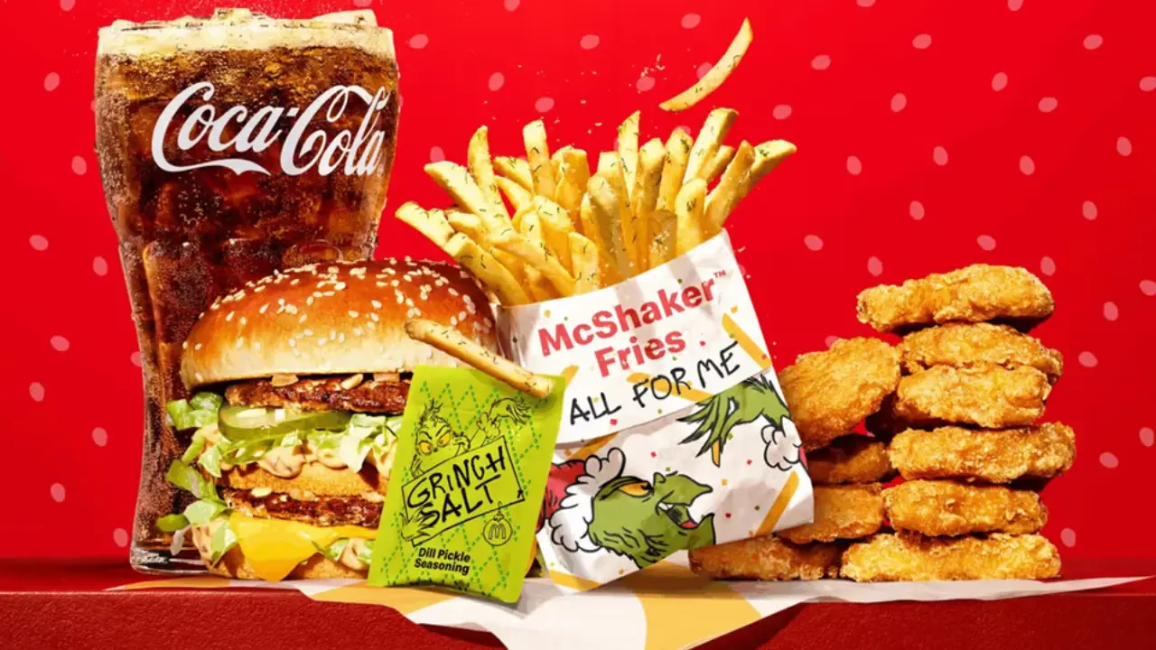 McDonalds Grinch Menu